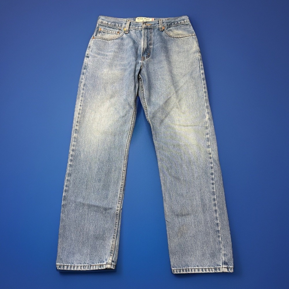 VTG Levi's 505 Jeans Mens 34x32 (Fits 32x21) Blue Classic Straight Leg Y2K